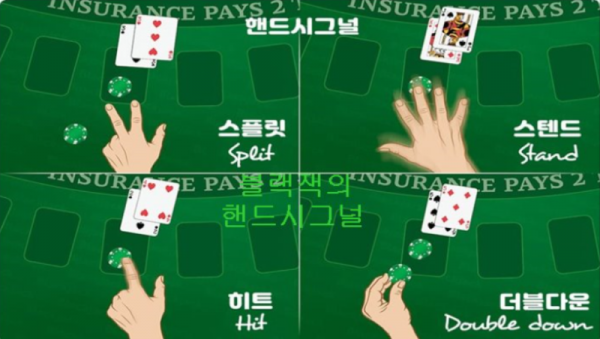 블랙잭 유리한룰,블랙잭,히트,인슈어런스,서렌더,스플리트,더블.png