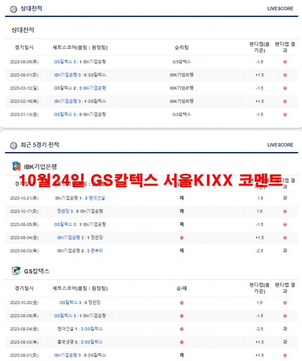 10월24일 GS칼텍스 서울KIXX 코멘트