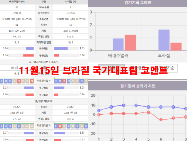 11월15일 브라질 국가대표팀 코멘트